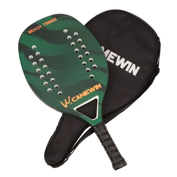 

CAMEWIN Casual Beach Tennis Racket (Carbon +Glass Fiber Frame) Paddle Tennis Racquet with Bag Cover