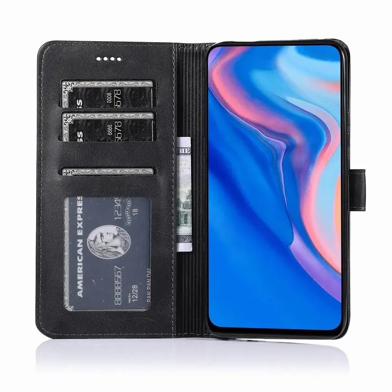 Чехол для huawei P Smart Z на Honor 9X, роскошный чехол с магнитной застежкой и откидной подставкой, кожаный чехол-кошелек для телефона huawei P Smart