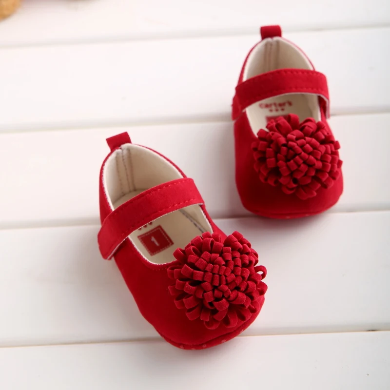 Baby Spring And Autumn Style Lovely Bow Solid Color Soft Sole Princess Shoes 0-18 Months Newborn Baby Casual Walking Shoes