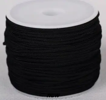 

fg3al black white mixed 1 5mm nylon 160M/175yards/lot Chinese knot tread cord String Nylon Rope crystal
