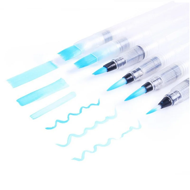 Pencil Paint-Brush Art-Supplies Drawing Soft for Ink-Pen Portable 6pcs/Set