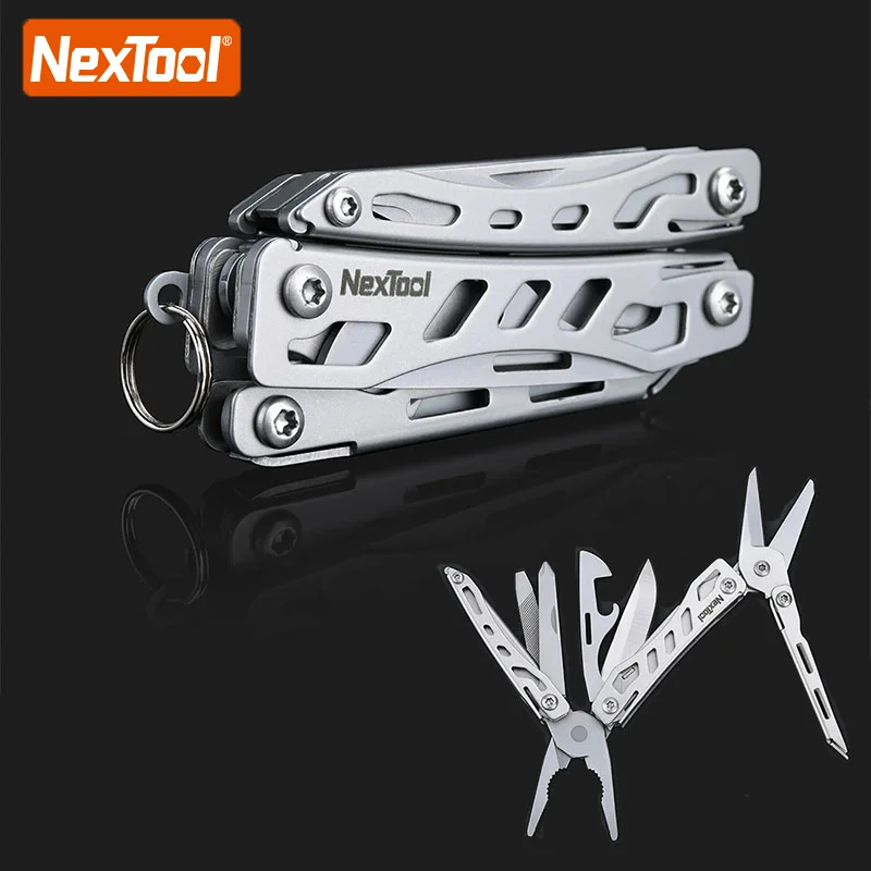100% NEXTOOL 10 в 1 Мини многофункциональные плоскогубцы складной ручной инструмент для