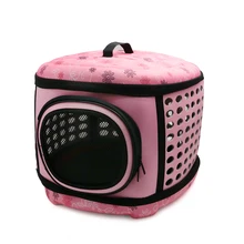 Переноска для домашних животных для собак, кошек, складная клетка, складная сумка-ящик, пластиковые сумки для переноски, сумочка для домашних животных, складные дорожные принадлежности
