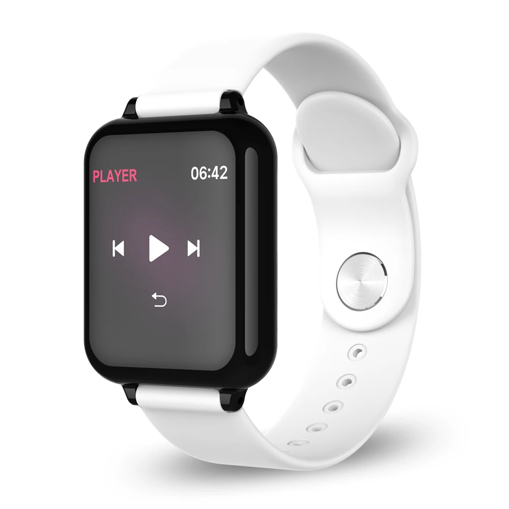 Белый B57 водонепроницаемый смарт-браслет Bluetooth сердечный ритм кровяное давление кислород носимые часы несколько спортивных режимов Smartwatch - Цвет: Белый