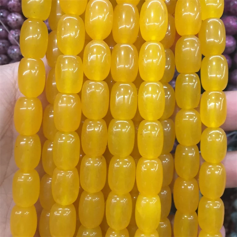 

Jujube Shape 10*14MM Old Jades Deep Yellow Jaspers Natural Stone Bead for Muslim Prayer Jewelry Necklace Bracelet Making DIY