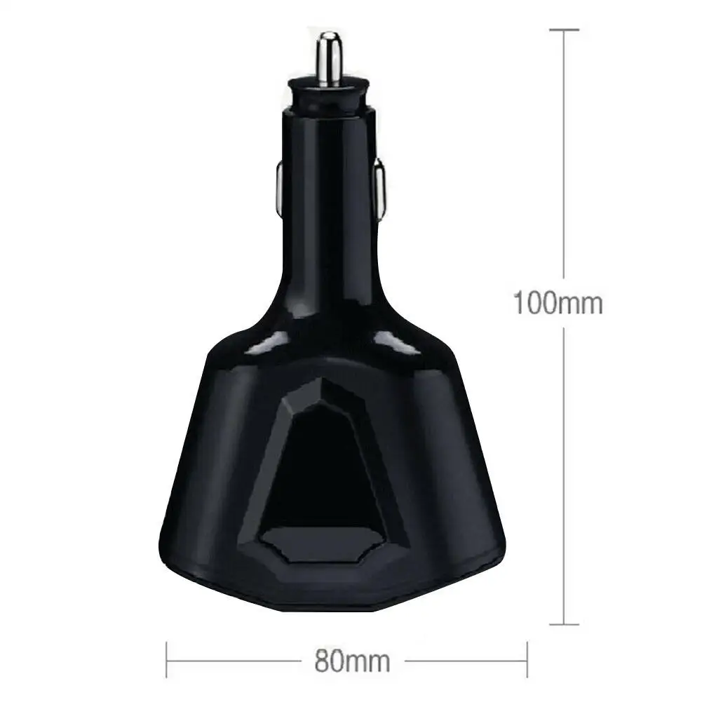 5 в 3.1A автомобильное зарядное устройство с двумя USB с 2 легкосплавные диски дисплей зарядки напряжение тока для iPhone 8 7 6 samsung S8 S7 S6