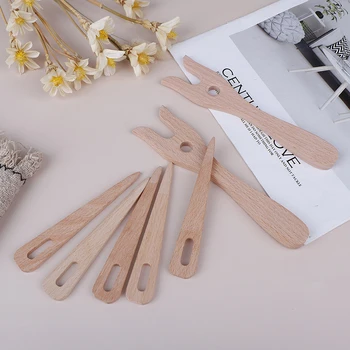 

1Set DIY Crafts Weaving Tool Wooden Fork Type Weaving Knitting Fork HandmadeFork Sewing Accessories