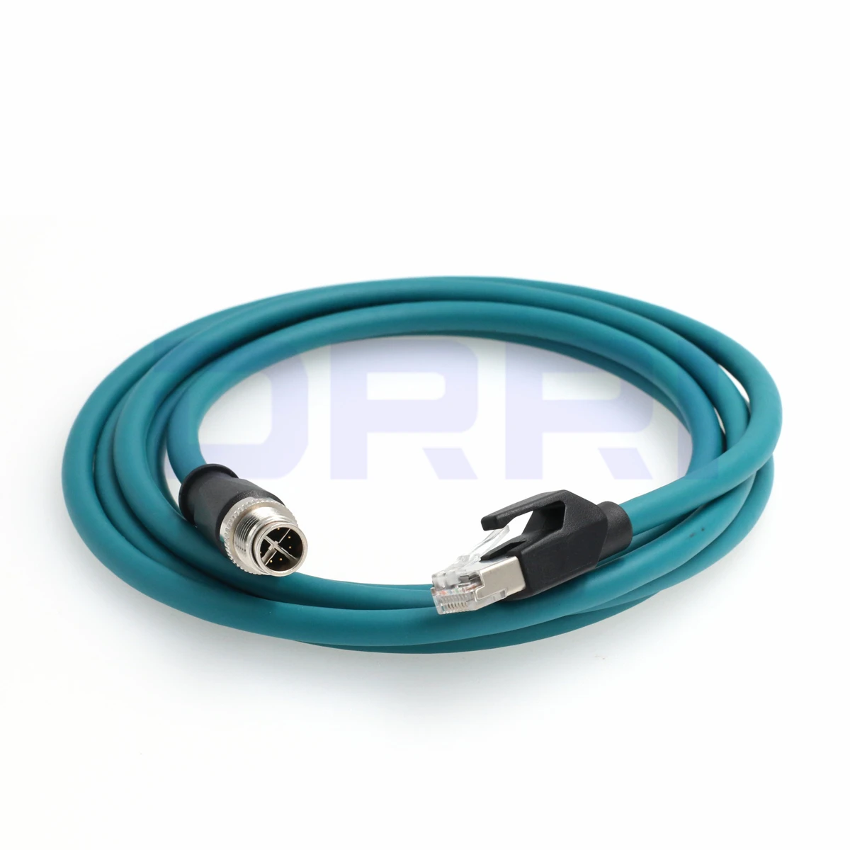 

M12 X-coded 8pin to RJ45 Gigabit Ethernet interface Cat6 Shielded cable