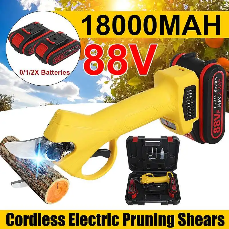 88vf Cordless Electric Pruning Shears Secateur Pruner Tree Bonsai