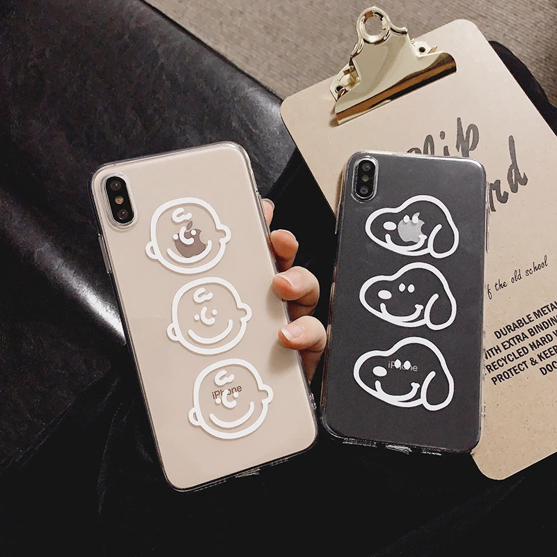 Japan Cute Cartoon Peanut Puppy Clear Soft Phone Case For iPhone 11 Pro Max TPU Back Cover for X XR XS 8 7 6 6S Plus |