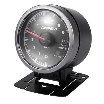 

2.5 inch 60mm Electronic Oil Pressure Press Gauge Meter +Sensor Colorful Shark Dial