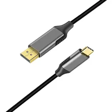 Usb c para displayport cabo (4 k @ 60 hz) usb 3.1 tipo c (thunderbolt 3 compatível) para dp cabo para macbook 2017 galaxy s9 huawei p20