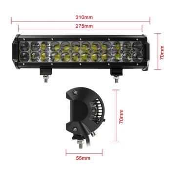 

12\\\\\\'\\\\\\' 120W 24 * 5W LED Combo Beam Bar Off-road Car Truck LED Work Light 12000LM