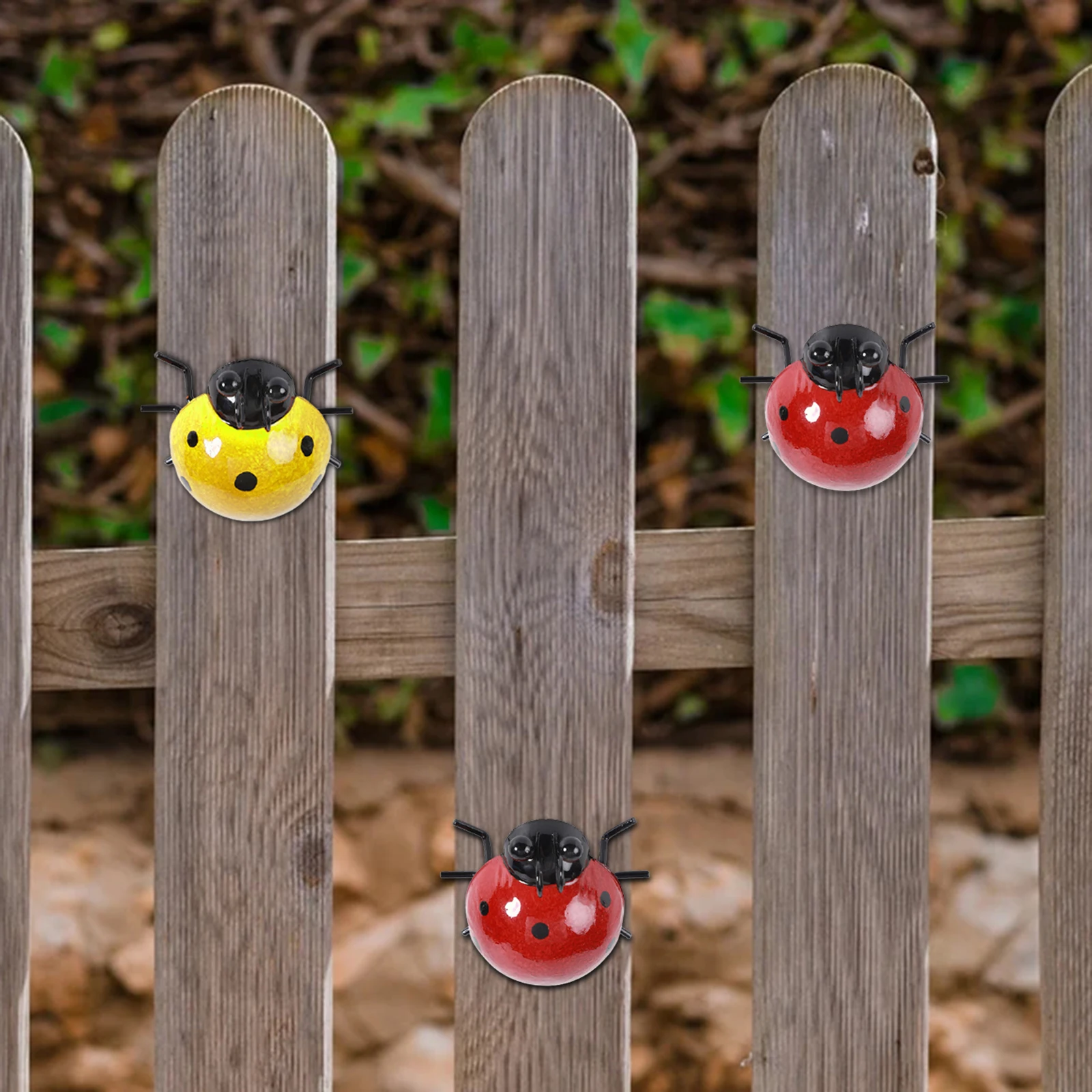 

4 шт., настенные подвесные украшения в виде божьей коровки