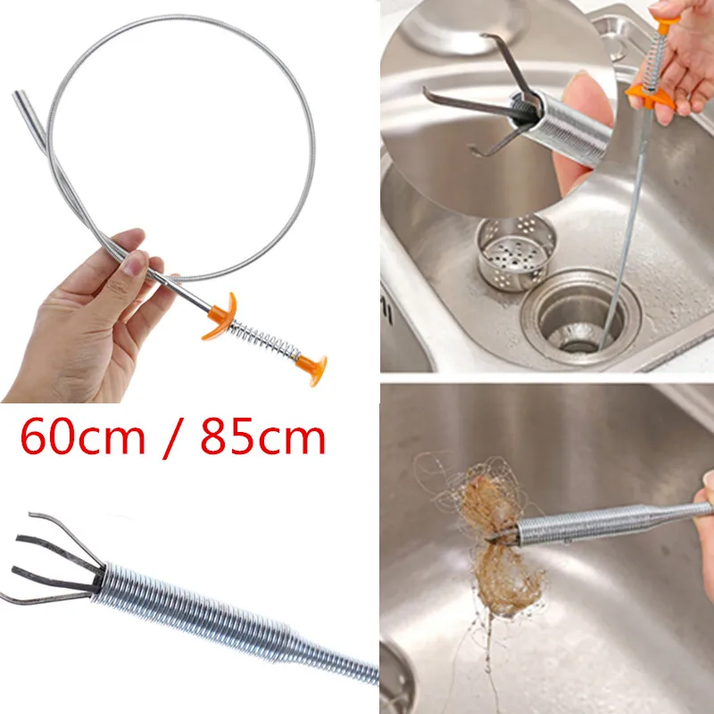 1pcs Length 60cm 85cm Bend Curve Grabber Spring Grip Tool For Home Garden Usage 4 Claws Flexible Long Reach Pick Up Tool