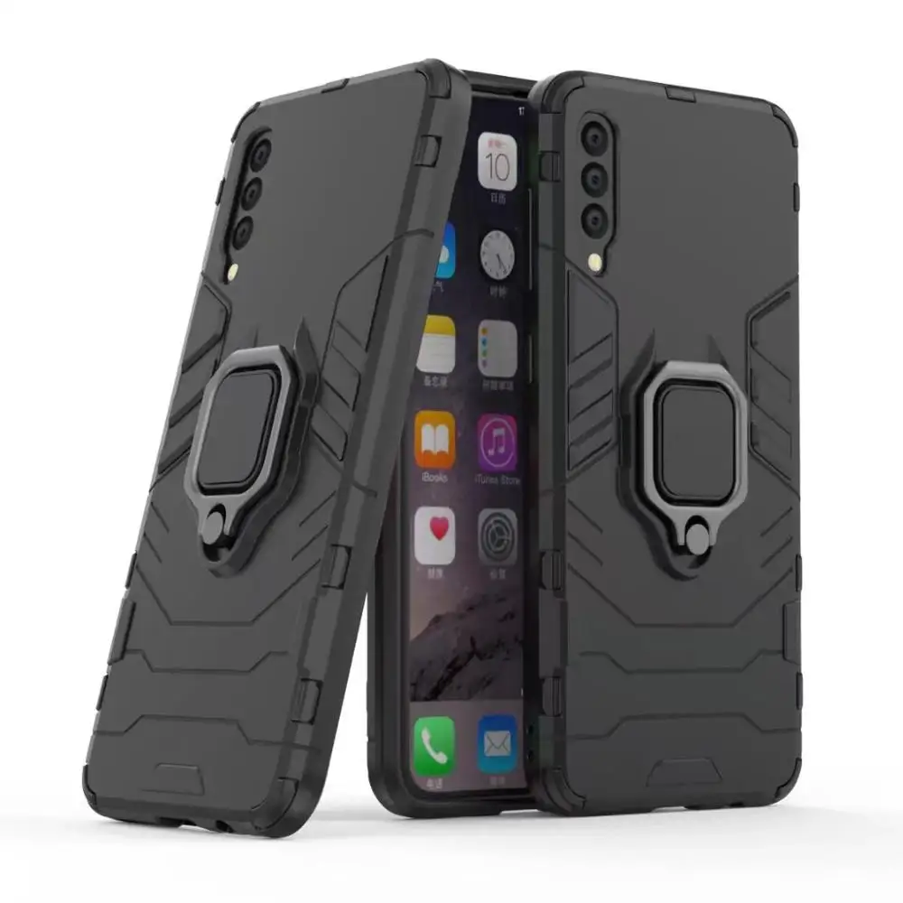 

Shockproof Anti-knock Kickstand For Samsung Galaxy A10 A20 A30 A40 A50 A60 A70 A80 PC+TPU hard ring case phone cover Protective