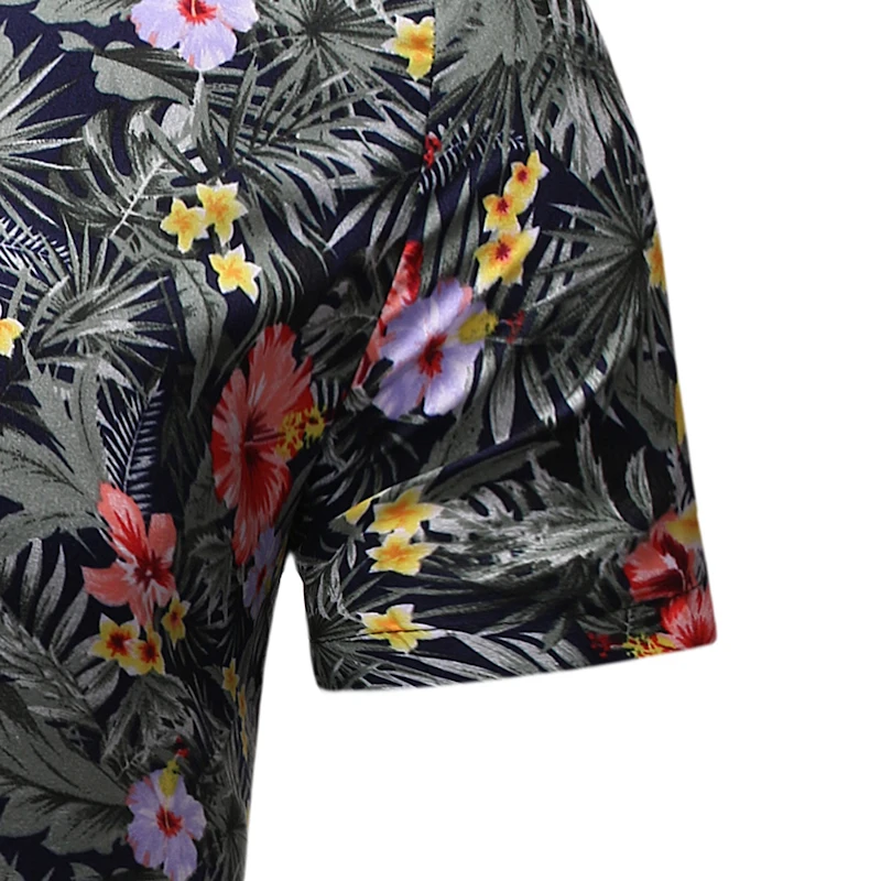 2019 мужские рубашки camisa винтажные этнические печатные свободные рубашки с коротким рукавом мужские повседневные пуговицы свободные