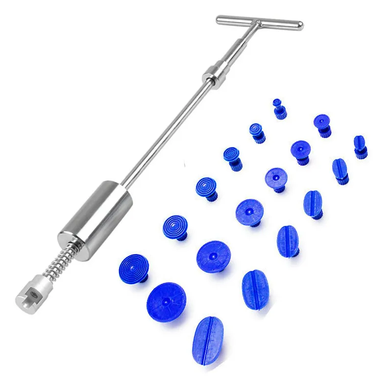 

Auto Repair Tool Car Dent Repair Dent Puller Kit 2 in 1 Slide Hammer Reverse Hammer Glue Tabs Suction Cups Tools