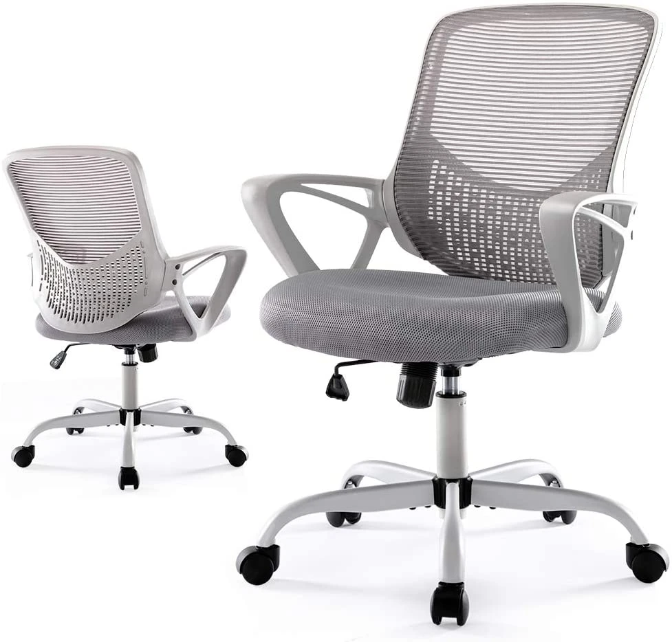 Ergonomic Desk Chair Computer Task Chair Mesh with Armrests Mid-Back for Home Office Conference Study Room