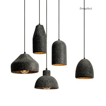 

Modern LED Pendant Light Concrete Cafe Home Deco Light Fixture Living Room LED Pendant Lamp Kitchen Hanging Lamp Indoor Lighting