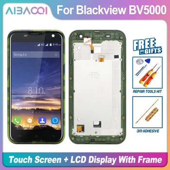 

New Original 5.0 inch Touch Screen+1280X720 LCD Display+Frame Assembly Replacement For Blackview BV5000 Android 6.0