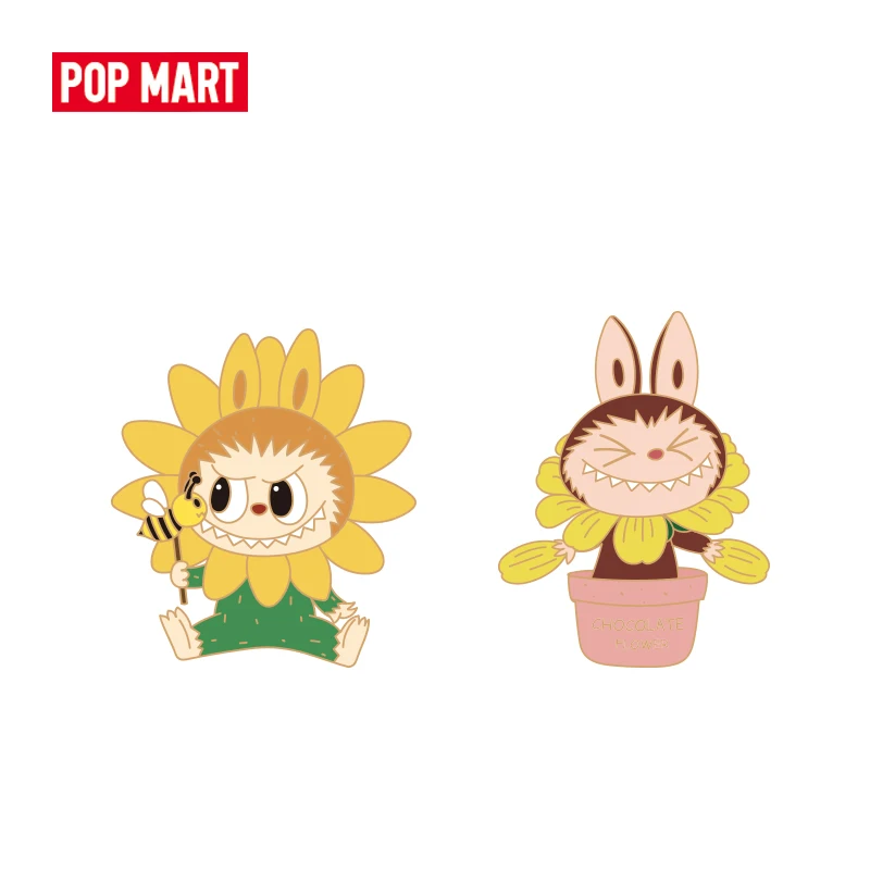 POP MART The Monsters flower elves металлический значок глухая коробка Случайная подарок