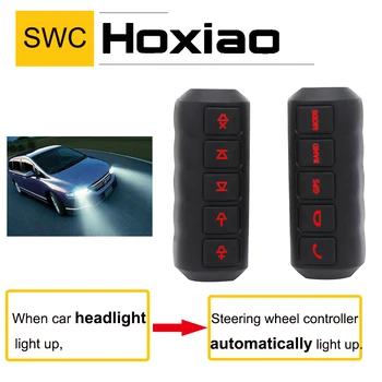 

Car Steering Wheel Remote Control For 2DIN Universal Car Player Wireless Bluetooth Automatically Luminous Light Remote Control