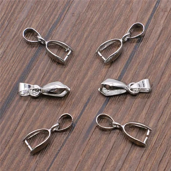 

30pcs 4 Colors Copper Material Pendant Clip Clasp Pinch Clip Bail Pendant Connectors Bail Beads Jewelry Findings & Components