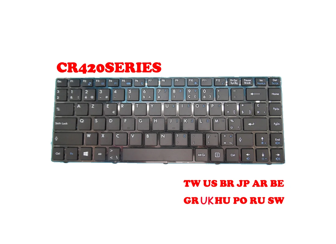 US клавиатура для MSI CR480 CX420MX CR420 CX420X EX465MX EX465X FR400 FR420 FX420 GE40 2OC из 2 предметов U270DX X350 X360