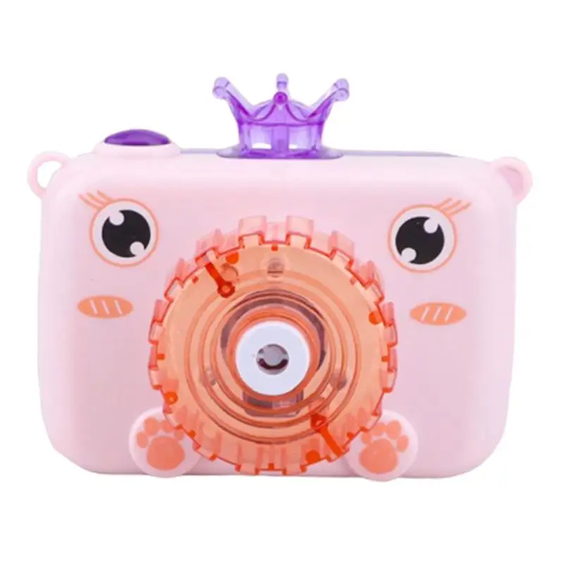 

1PC Cartoon Bubble Machine Camera Design Bubbler for Students Girls Kids