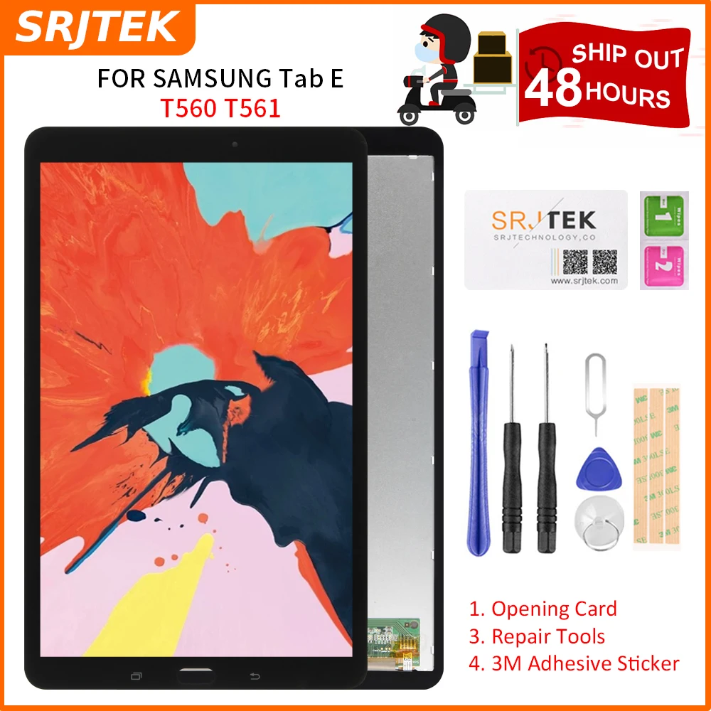 Srjtek 9.6" For Samsung Galaxy Tab E 9.6 SM T560 T560 T561 LCD Display