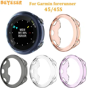 

For Garmin forerunner 45 45S TPU Full Protector Cases replacement cover Shell For forerunner 45 45S Protective Case watch Frame