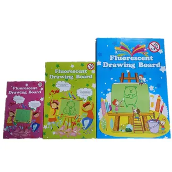 

A4 Draw with Light in Dark Children Kids Heavy Duty Drawing Board Set English La