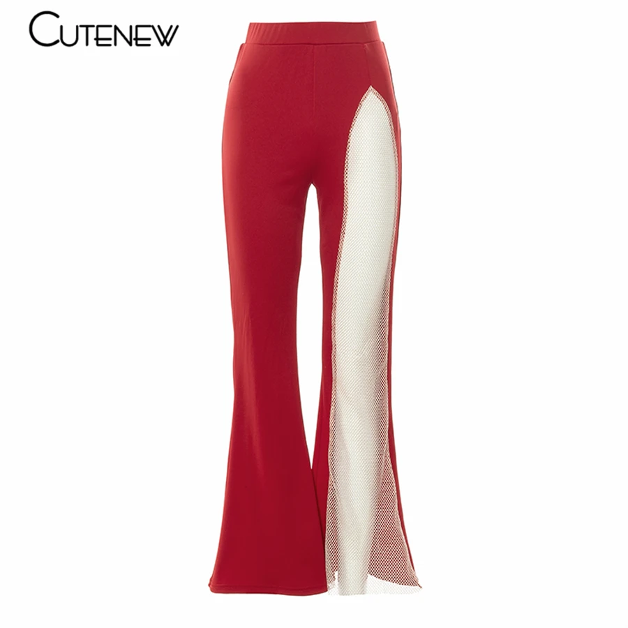 Sexy Mesh Patchwork One Shoulder Playsuits Women Elegant Solid Skinny Flare Pants Jumpsuit Fashion Lady Party Streetwear 49 Sexy Mesh Patchwork One Shoulder Playsuits Women Elegant Solid Skinny Flare Pants Jumpsuit Fashion Lady Party Streetwear