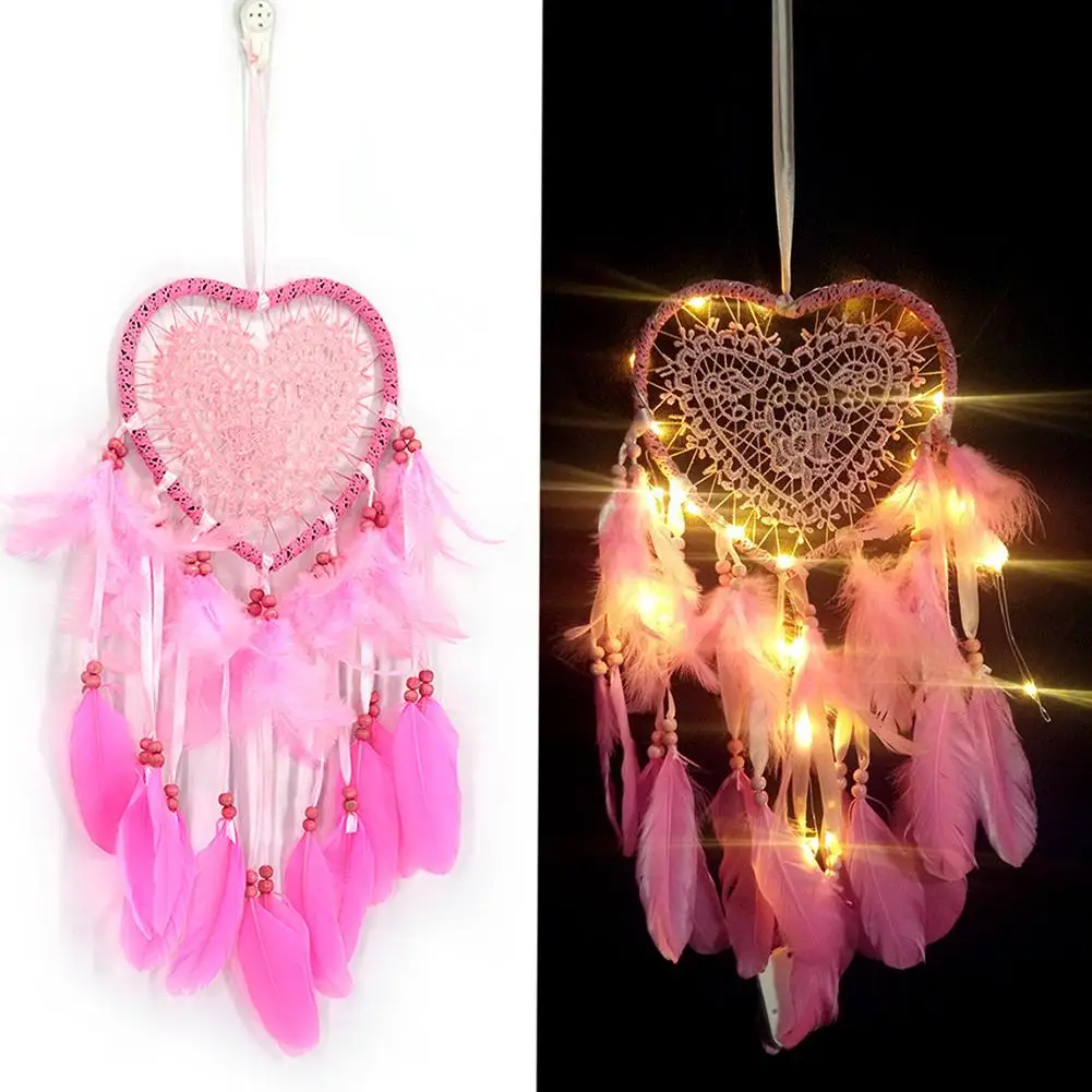 

1PC Dream Catcher Home Pendant Decoration Wind Bells Wall Hanging Catching Monternet Wedding Party Decor Feathers Handmade Penda