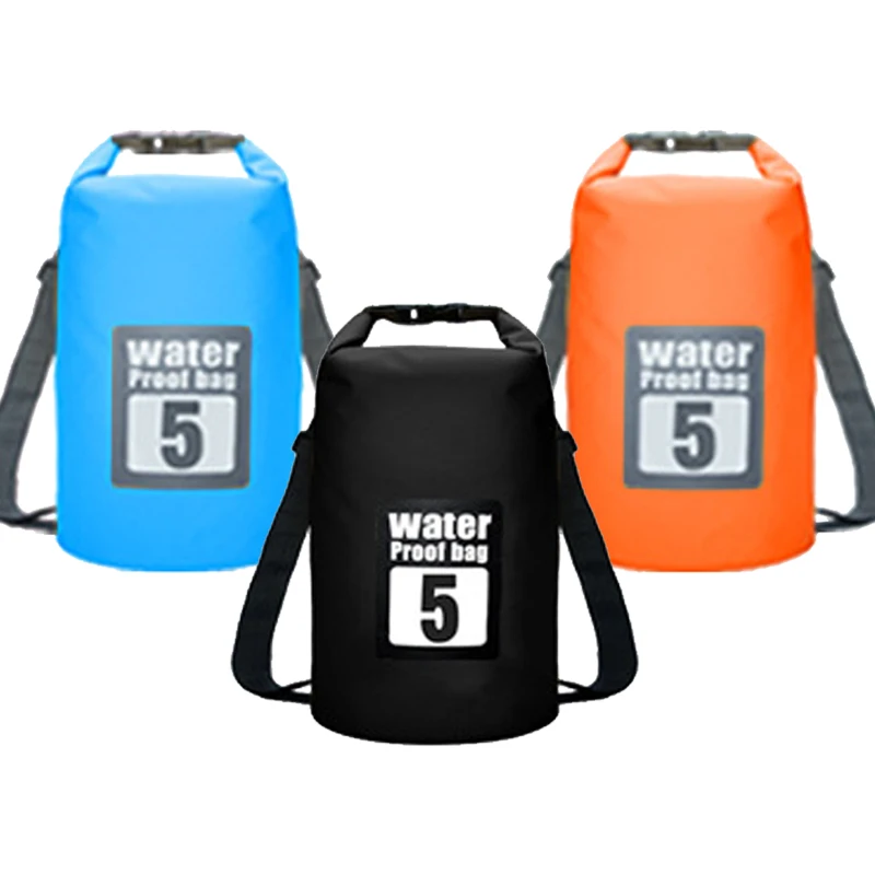 5L waterproof bag outdoor trekking camping impermeable backpack beach ocean pack water resistant rafting swimming dry sack river |