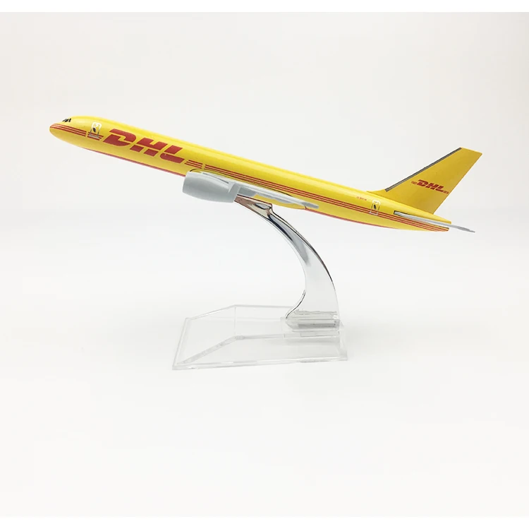 1/400 масштаб 16 см модель воздушного самолета DHL Экспресс Boeing B757-200 отлитая модель самолета воздушные лайнеры детские коллекции Подарочная игрушка для мальчиков