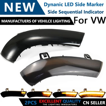 

led sequential blinker side mirror turn signal dynamic lights for Skoda Superb B5 Seat Alhambra Golf 5 GTI MK5 EOS Jetta Passat