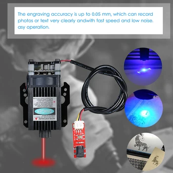 

BX20 7W Laser Head Laser Module Blue-violet Light Laser Engraving Machine Woodworking Parts For VG-L7 Laser Engraving Machine