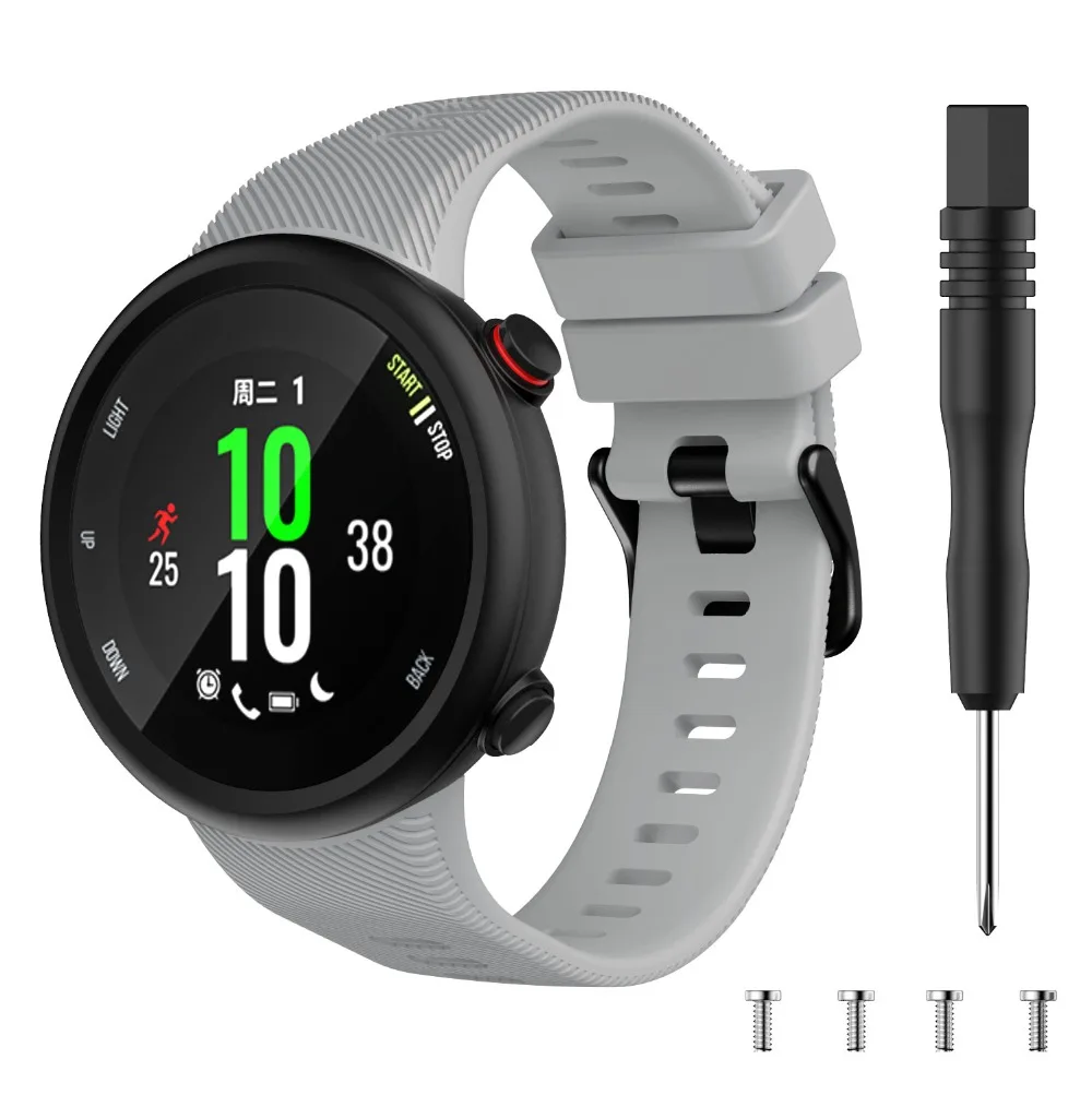 Силиконовый ремешок для часов Ремешок для Garmin Forerunner 45 45s смарт часы браслет Спорт Замена браслет Мода Correa с инструментом