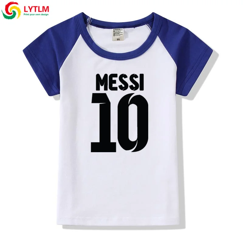 LYTLM Messi/футболка с короткими рукавами для маленьких мальчиков футболка для мальчиков Lionel Messi летняя одежда для маленьких девочек топы для маленьких девочек