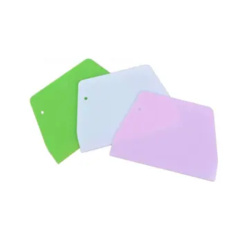 

Practical Design Home Kitchen Baking Tools Multifunctional Spatulas Cake Smoother Plastic DIY Cream Scraper Cake Mold Tools