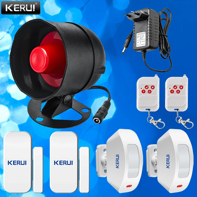 Дешевая автономная Беспроводная сигнализация KERUI для домашней системы