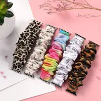 Scrunchie Strap for Apple watch band 40mm 44mm 45mm 41mm 49mm 38 42mm Elastic Nylon Loop bracelet iWatch series 6 3 se 7 8 ultra - Image 6