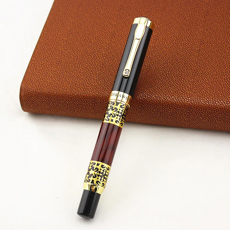 Dikawen 8012 Rollerball Pen Red Stripe Signature Writing Pen for Office 
