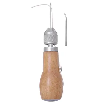 

LMDZ Leather Sewing Kit Needle and Waxed Thread Leather Sail Canvas Speedy Stitcher Sewing Awl Tools