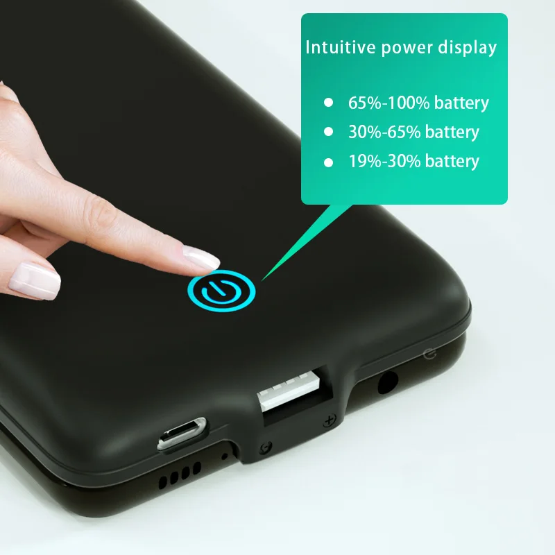 Чехол для зарядного устройства для samsung Galaxy Note 10, чехол 7000 мА/ч, чехол для зарядного устройства для samsung Note 10 pro, чехол для аккумулятора