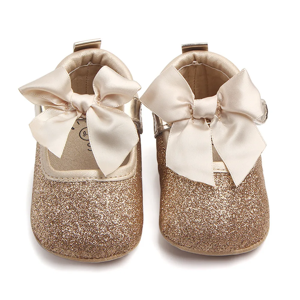 Emmababy; обувь для маленьких девочек с бантом; нескользящая обувь с мягкой подошвой; обувь для малышей; обувь для маленьких девочек; 2 цвета
