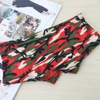 

Underwear Men Boxer Shorts Fashion Breathable Modal U Convex Crotch Boxers Homme Sexy Tide Camou Print Cueca