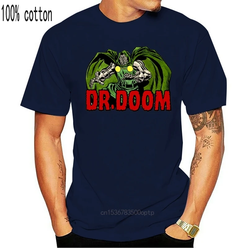 Dr Doom T-Shirt Retro Bronze Age Comics Super Hero 100 Cotton Graphic Tee Top Christmas Gifts Shirt | Женская одежда